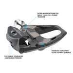 Shimano PEDAL, PD-R8000, ULTEGRA, SPD-SL, W/O REFLECTOR, W/CLEAT