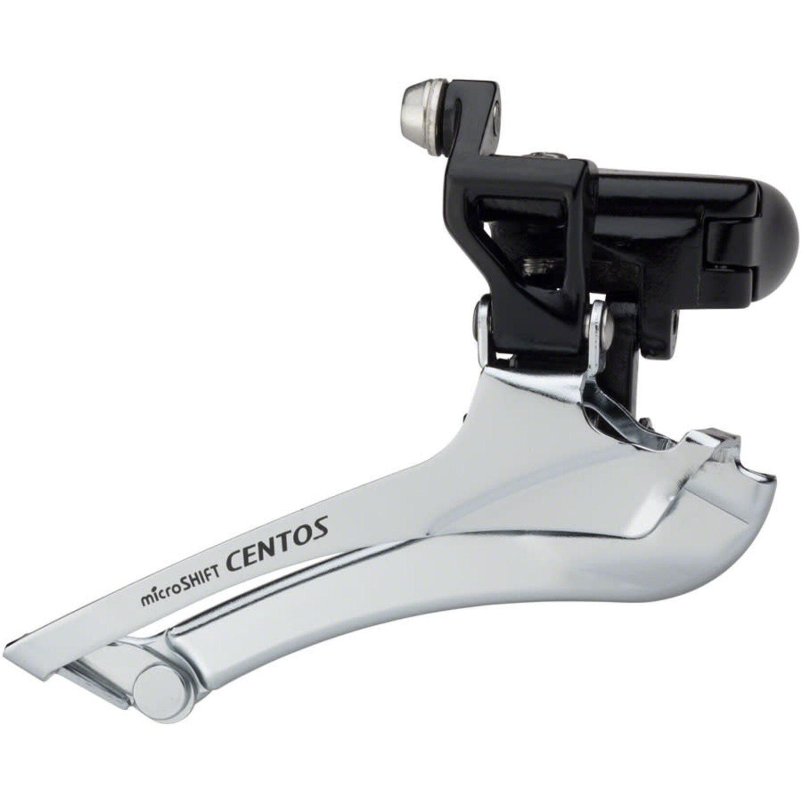Microshift microSHIFT Centos Front Derailleur - 10-Speed Double, 28.6/31.8/34.9 Band Clamp, 56t Max, Shimano Compatible