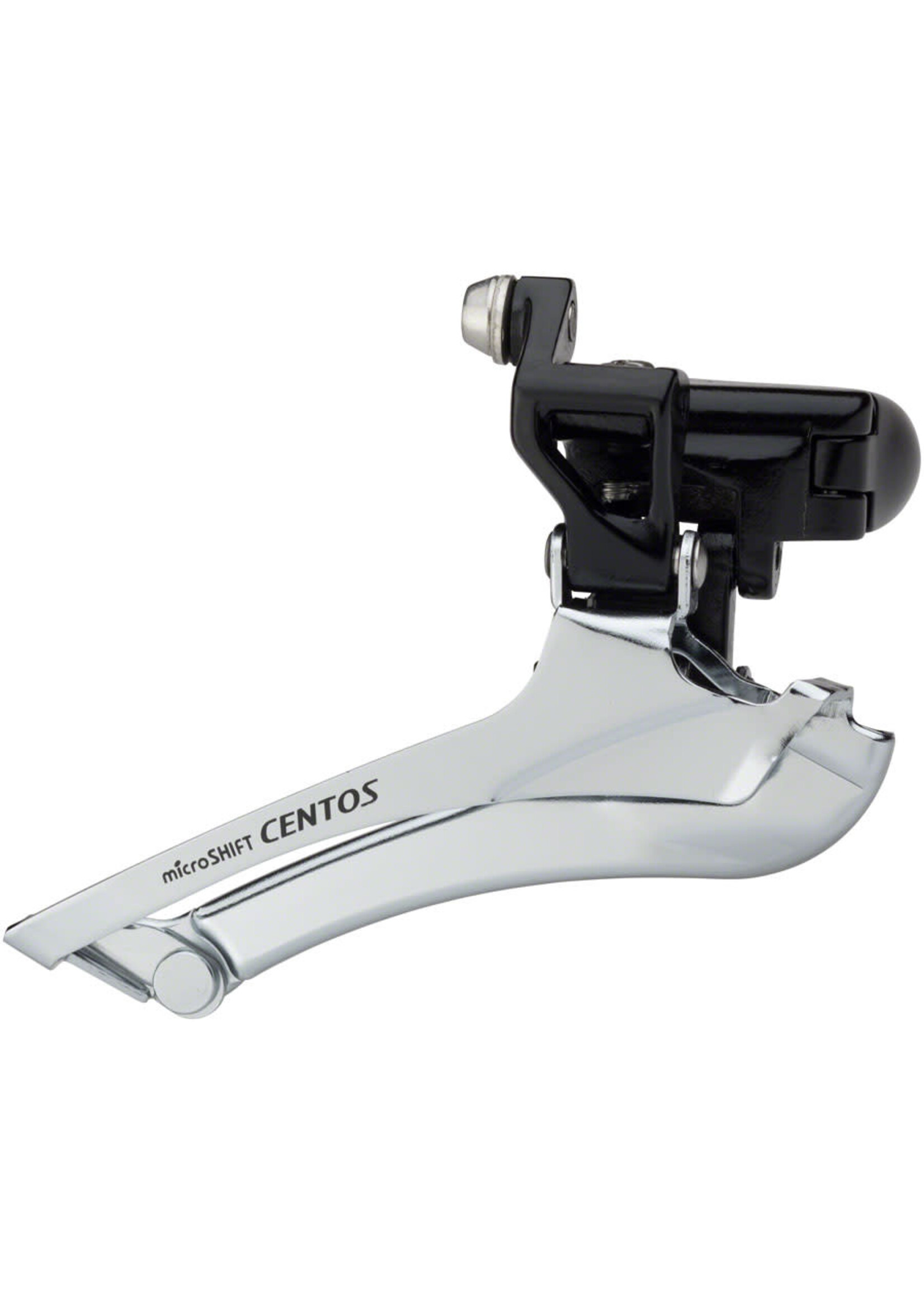 Microshift microSHIFT Centos Front Derailleur - 10-Speed Double, 28.6/31.8/34.9 Band Clamp, 56t Max, Shimano Compatible