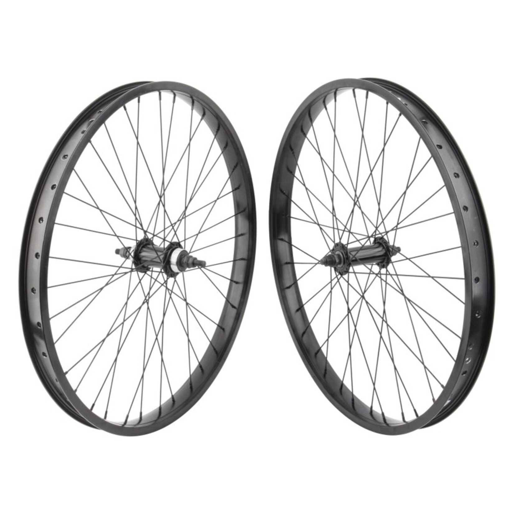 SE BIKES WHL PR 24x1.75 507x32 SE BIKES SO CAL FLYER(21) BK NMSW 36 1s FF LOOSE 3/8 BK 110mm 14gBK