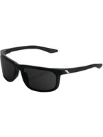 100% Hakan Sunglasses, Soft Tact Black frame - Grey PeakPolar Lens