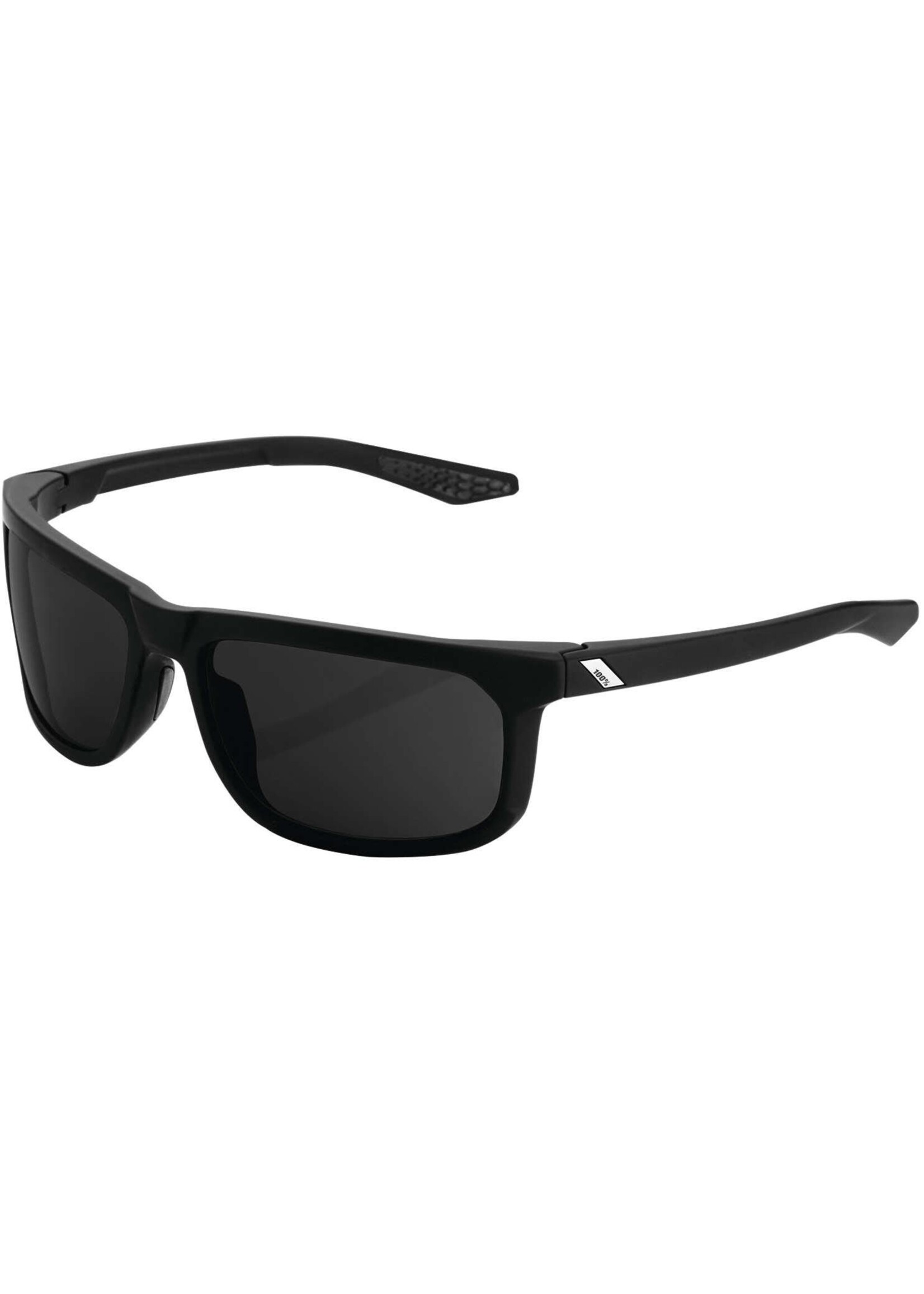 100% Hakan Sunglasses, Soft Tact Black frame - Grey PeakPolar Lens