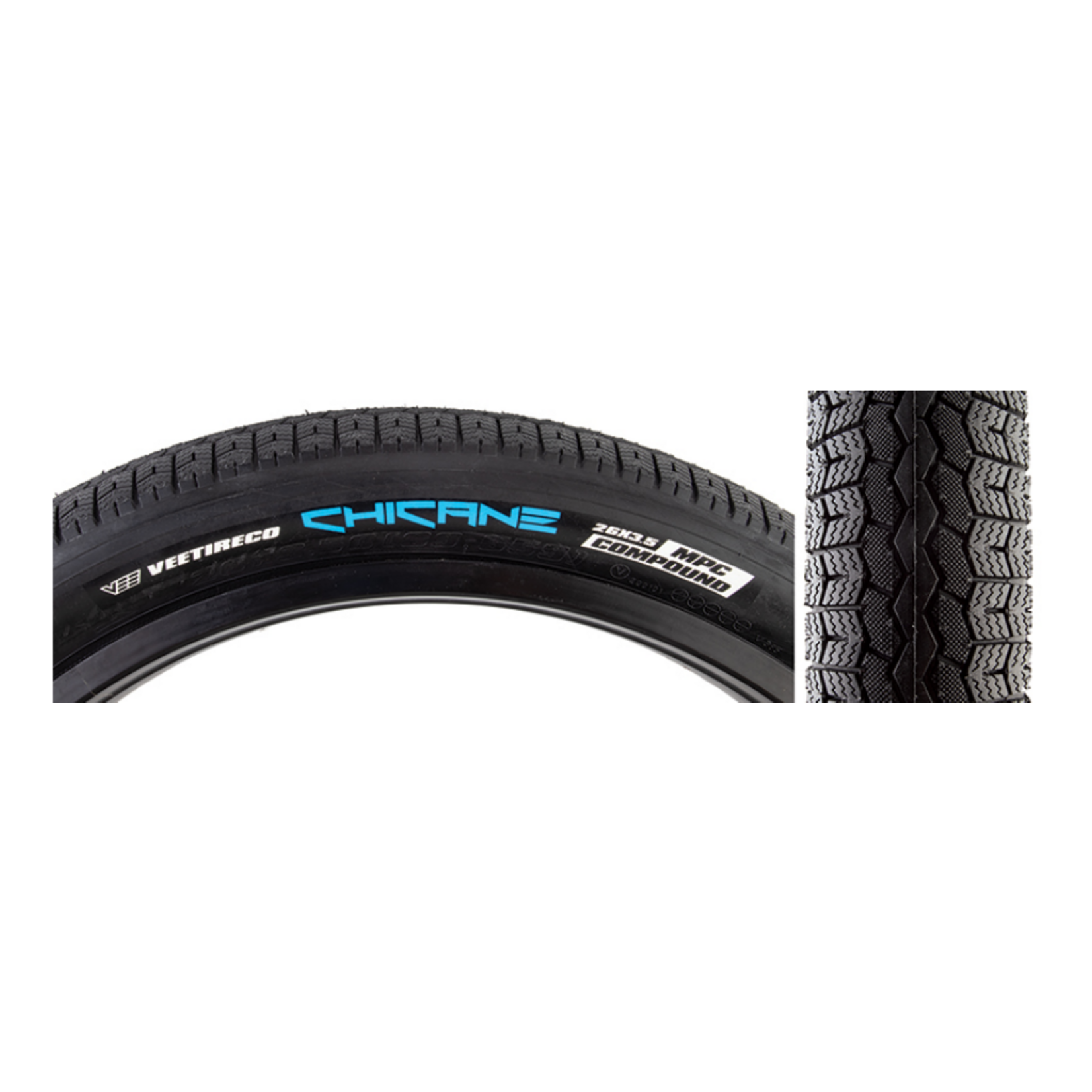 SE BIKES TIRE SE BIKES CHICANE 26x3.5 BK/BK WIRE/72/MPC