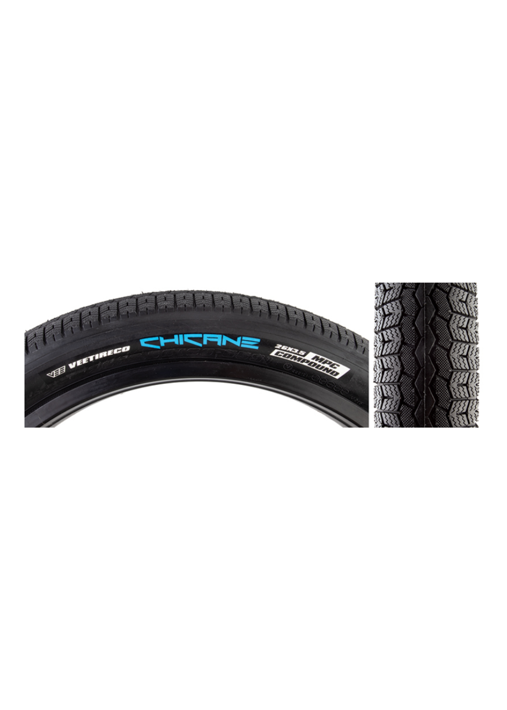 SE BIKES TIRE SE BIKES CHICANE 26x3.5 BK/BK WIRE/72/MPC