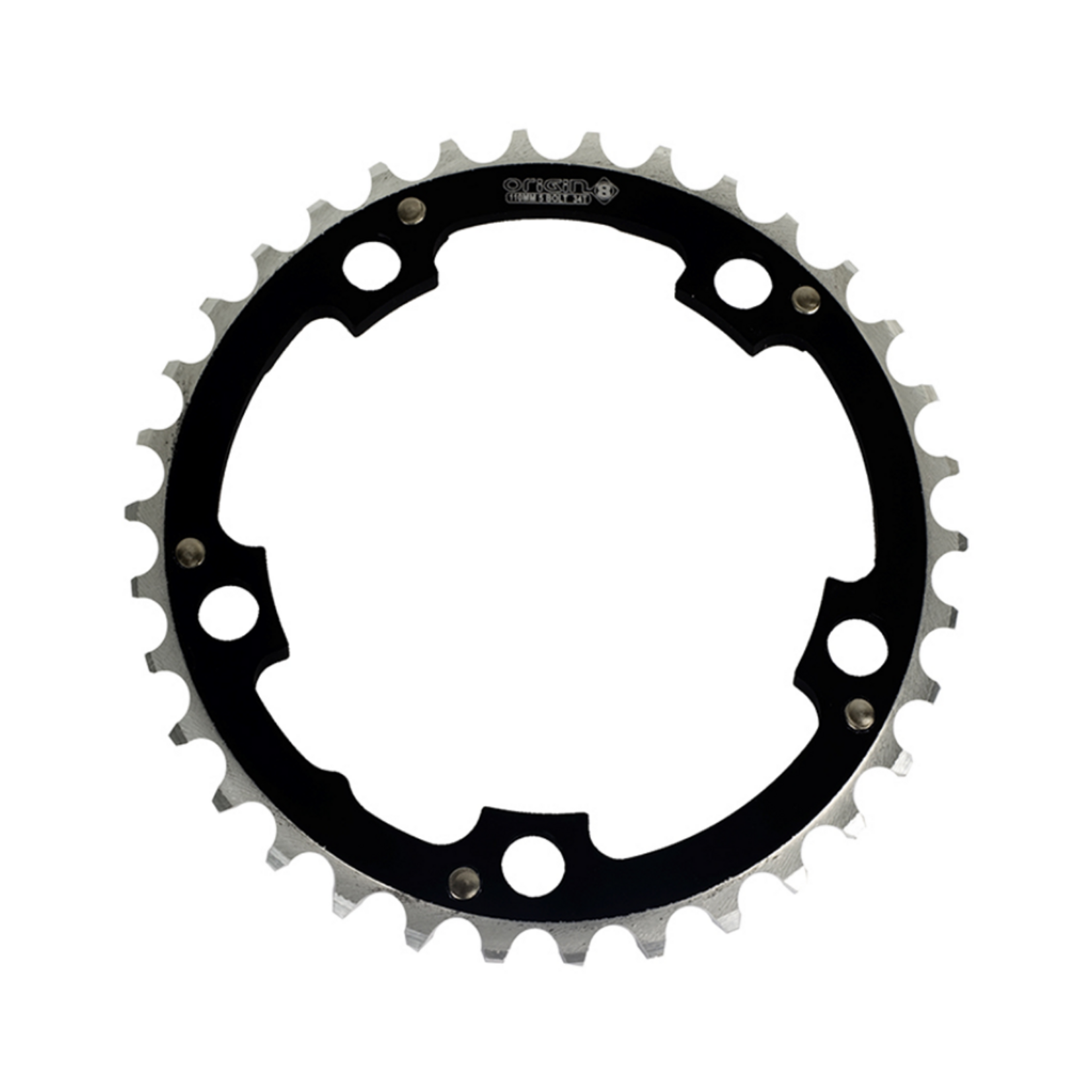 ORIGIN8 CHAINRING OR8 110mm 34T BK/SL
