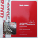 SRAM SRAM SlickWire XL Road Brake Cable Kit Black 5mm (1.6mm coated cable, 5mm Kevlar reinforced compression-free housing, ferrules, end caps, frame protectors)