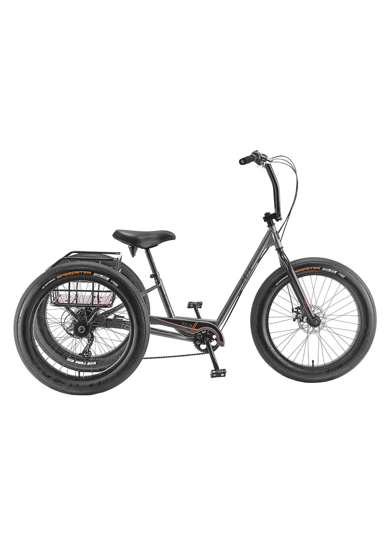 SUN BICYCLES 21 TRIKE SUN BAJA GREY,  -SHIP A & B, BOX