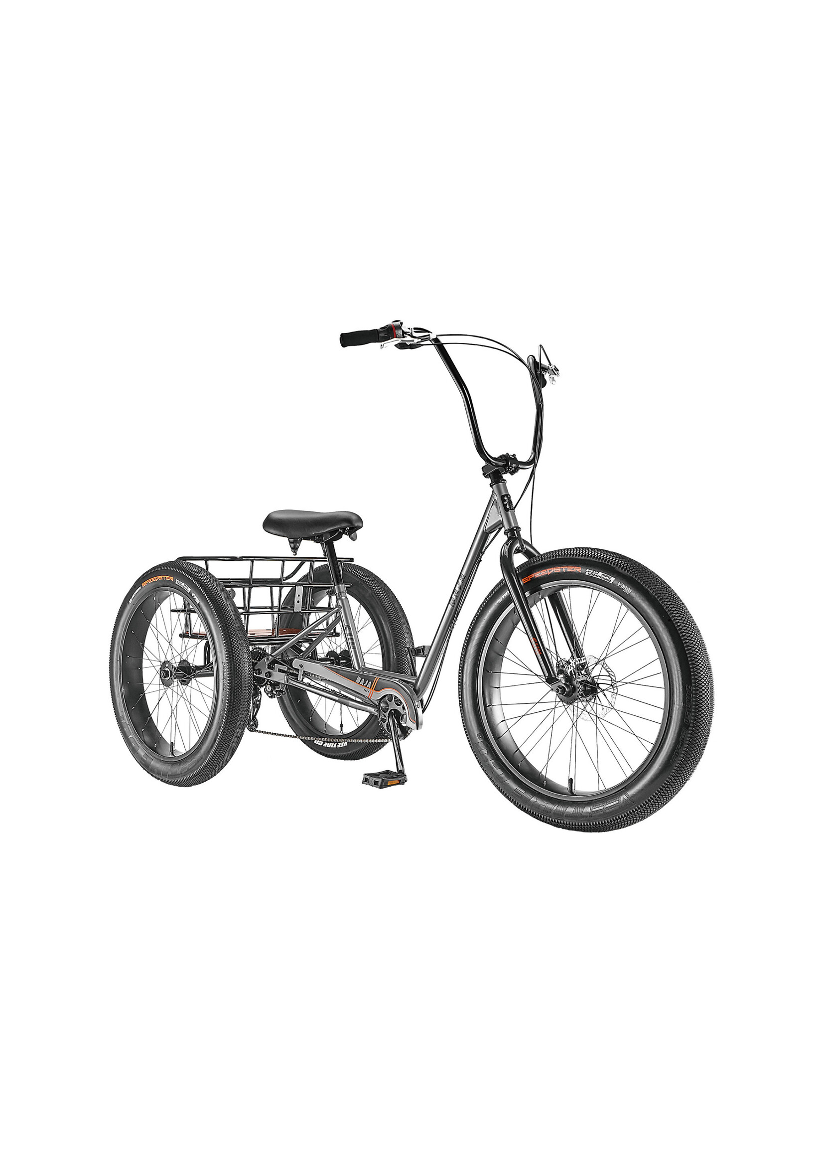 SUN BICYCLES 21 TRIKE SUN BAJA GREY,  -SHIP A & B, BOX