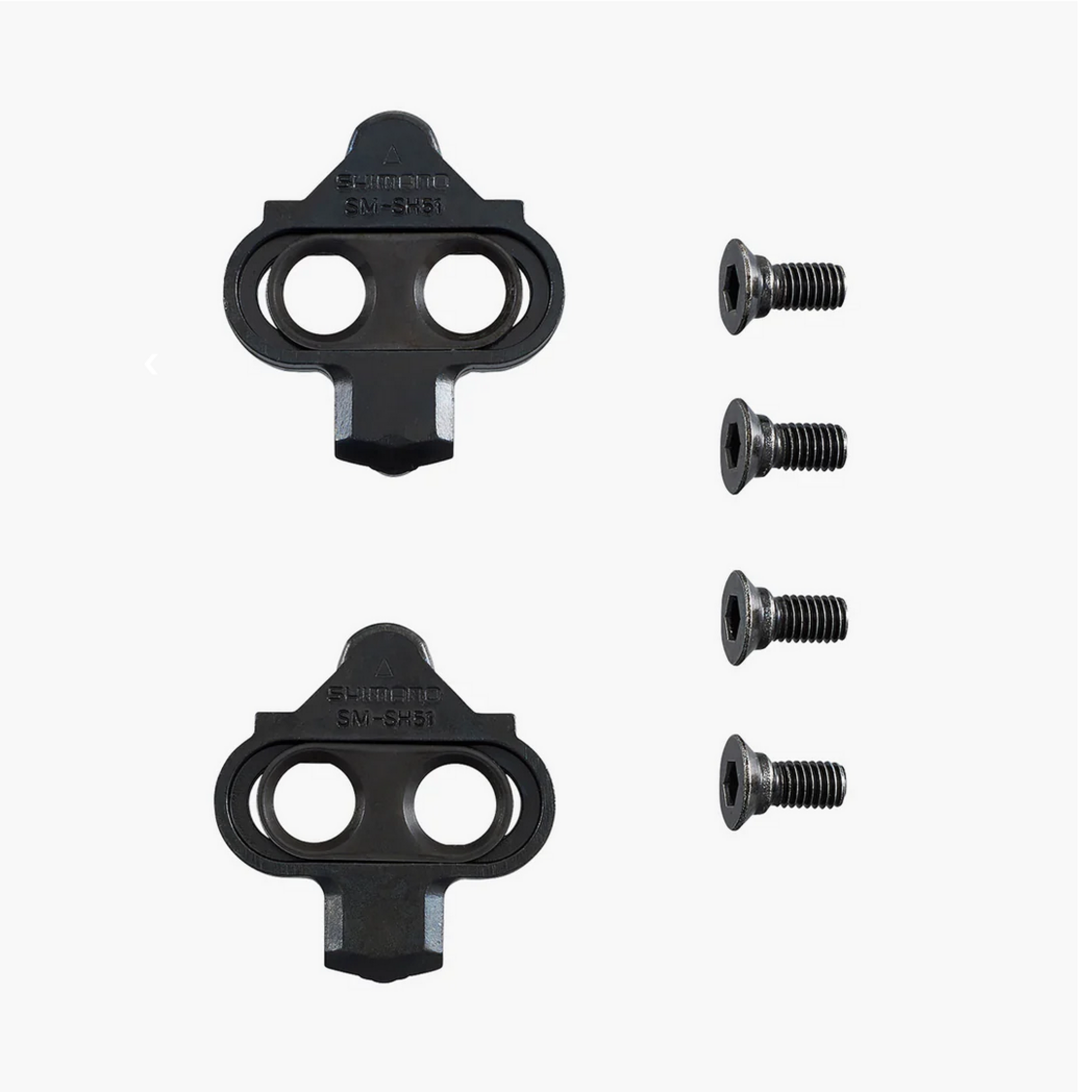 Shimano SM-SH51 SPD CLEAT SET (PAIR) SINGLE RELEASE W/ CLEAT NUT