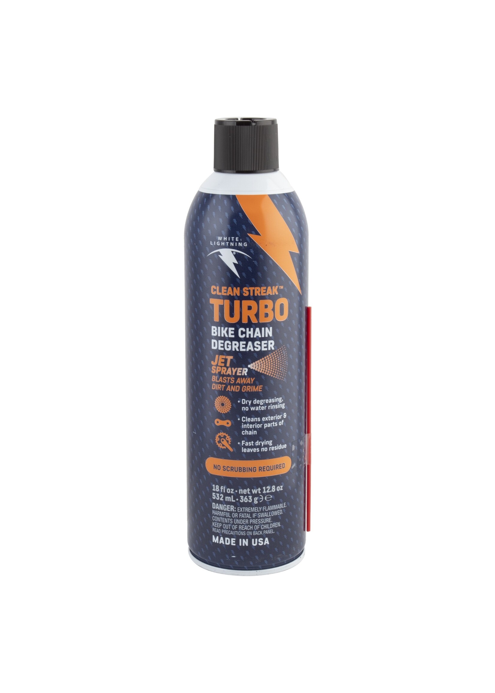 WHITE LIGHTNING White Lightning Clean Streak Turbo Bike Chain Degreaser - 18oz
