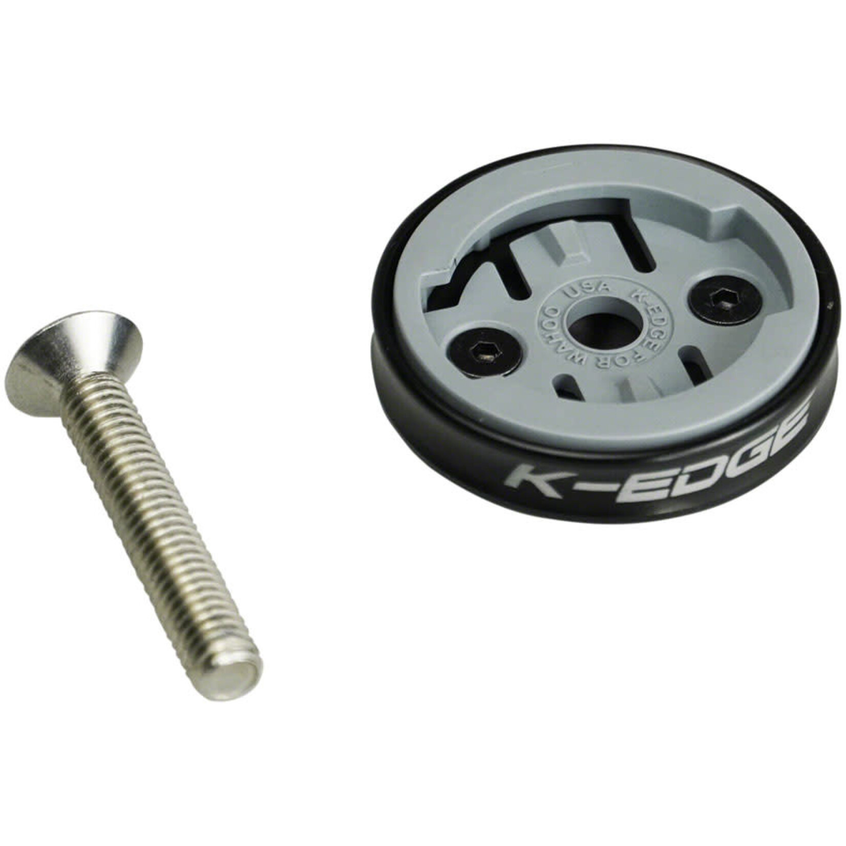 K-Edge K-EDGE Wahoo Gravity Stem Cap Mount for Wahoo Bolt and Wahoo ELEMNT computers: Black
