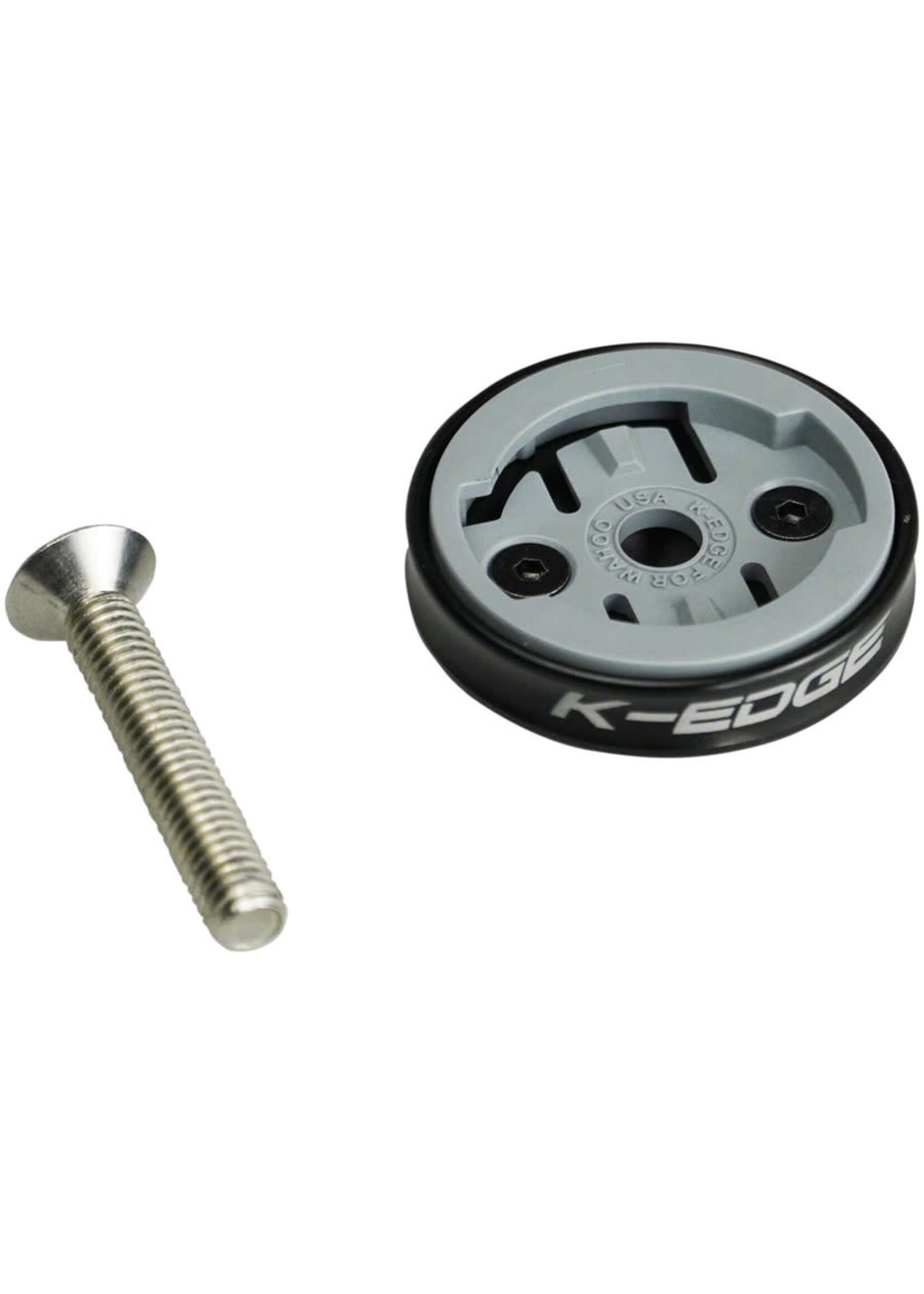 K-Edge K-EDGE Wahoo Gravity Stem Cap Mount for Wahoo Bolt and Wahoo ELEMNT computers: Black