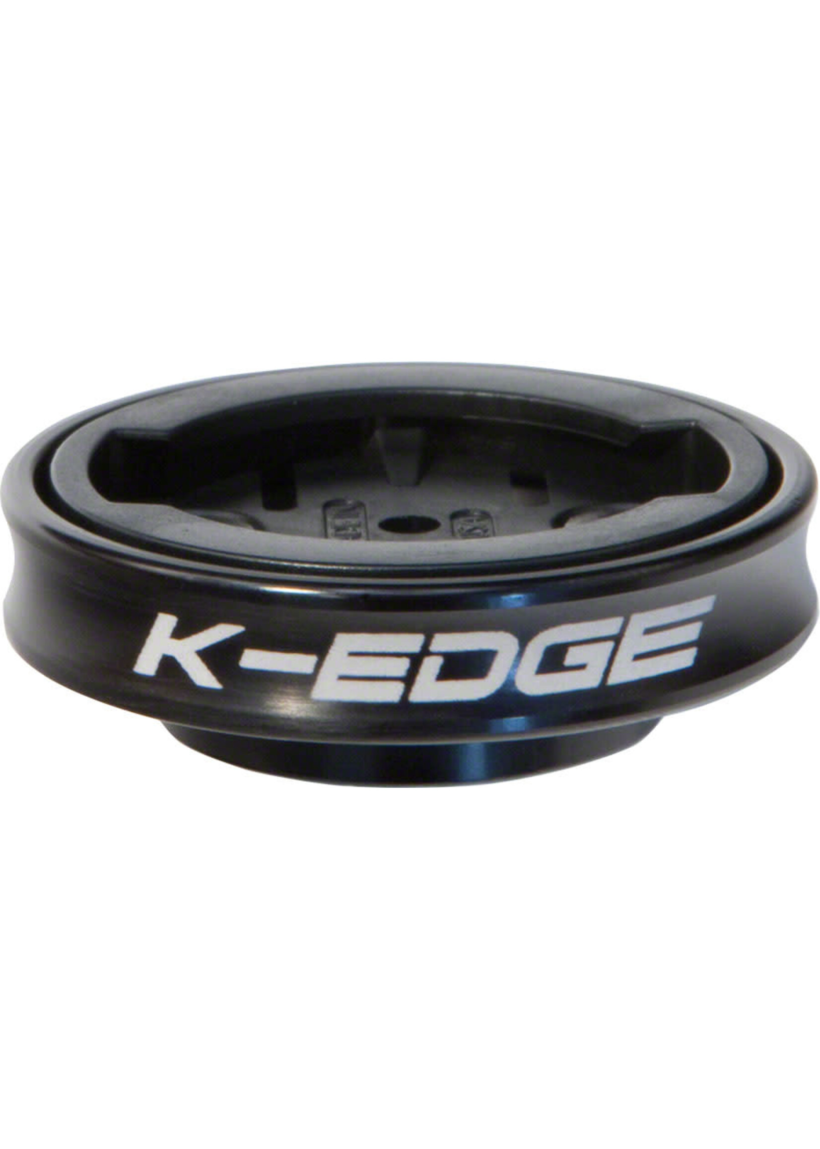 K-Edge K-EDGE Gravity Cap Stem Mount for Garmin Quarter Turn Type Computers, Black
