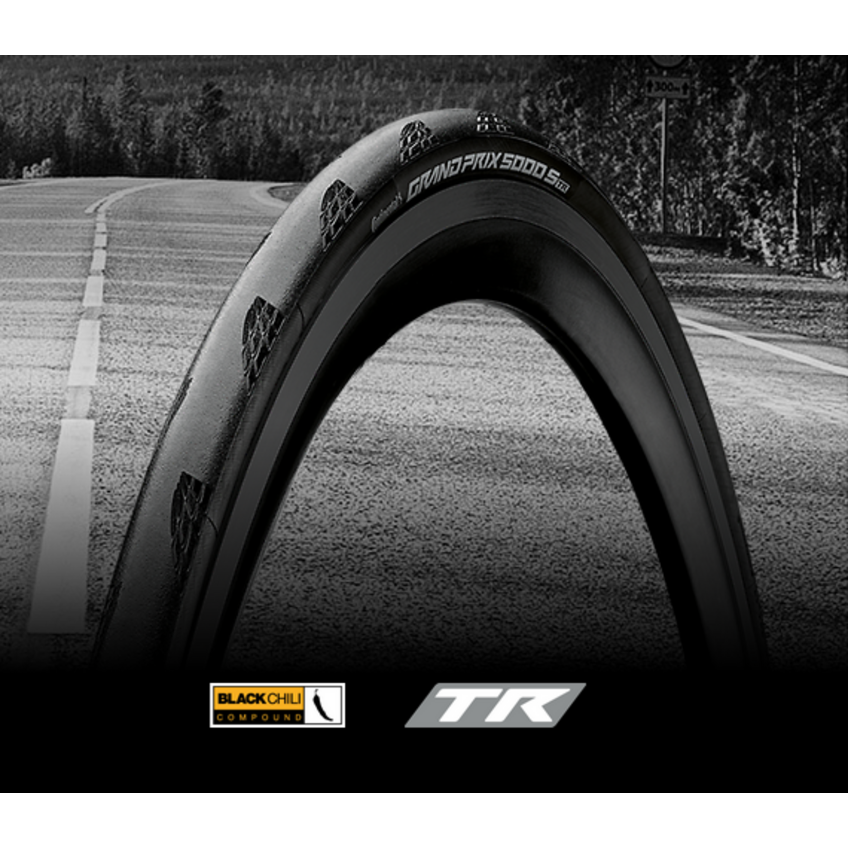 Continental GRAND PRIX 5000 S TR 700X28C BLK/BLK FOLD