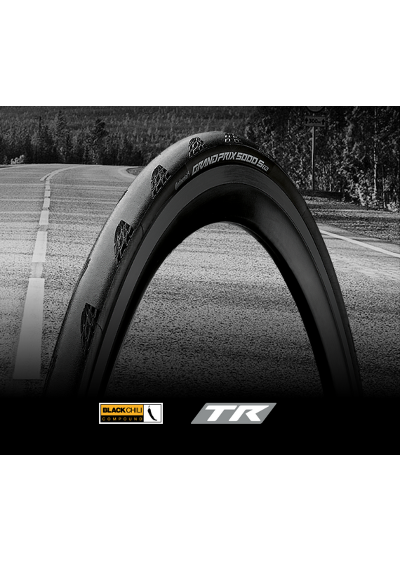 Continental GRAND PRIX 5000 S TR 700X28C BLK/BLK FOLD