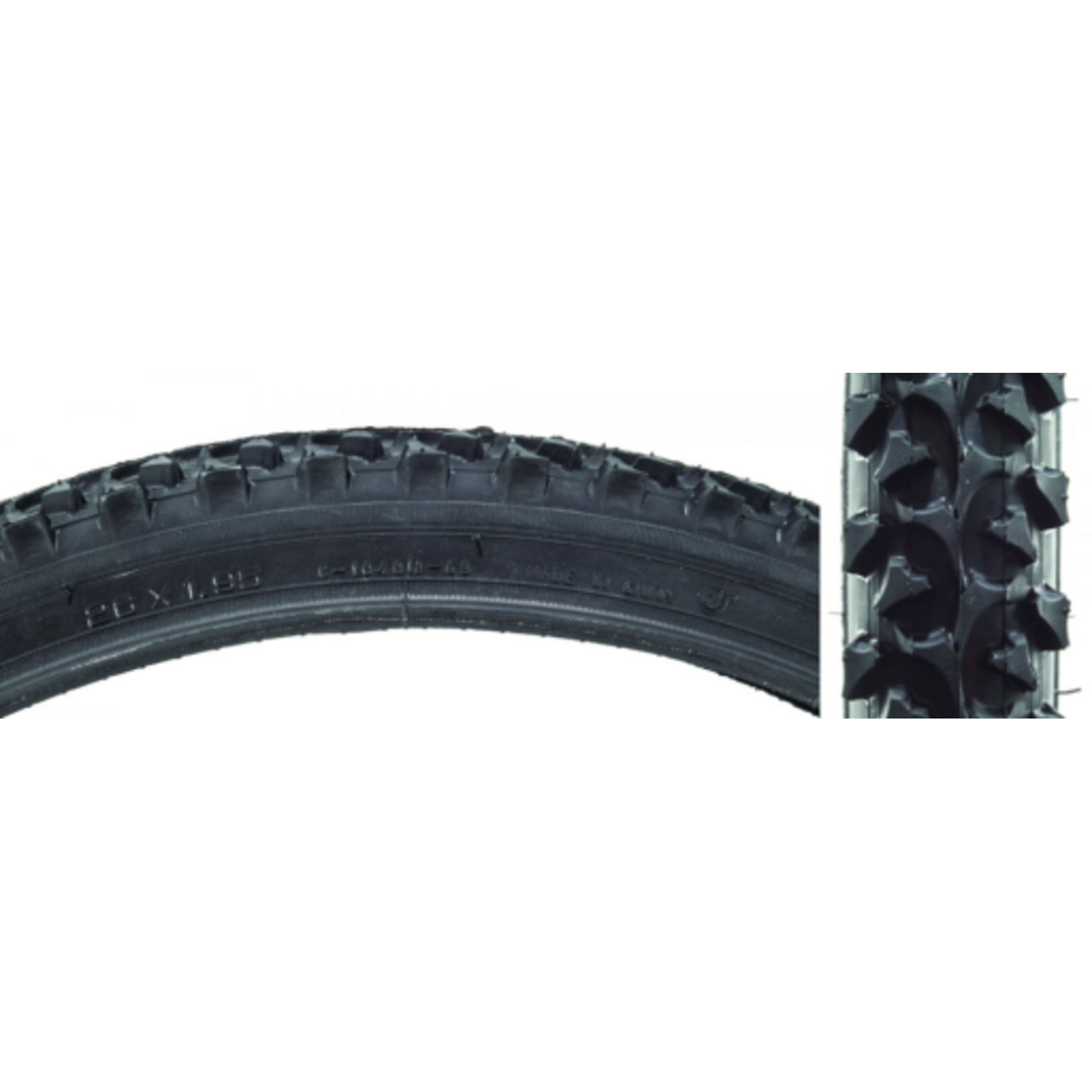 SUNLITE TIRE 26 x 1.95 PSI 65 Clincher Wire Black/Black MTB AlphaByte