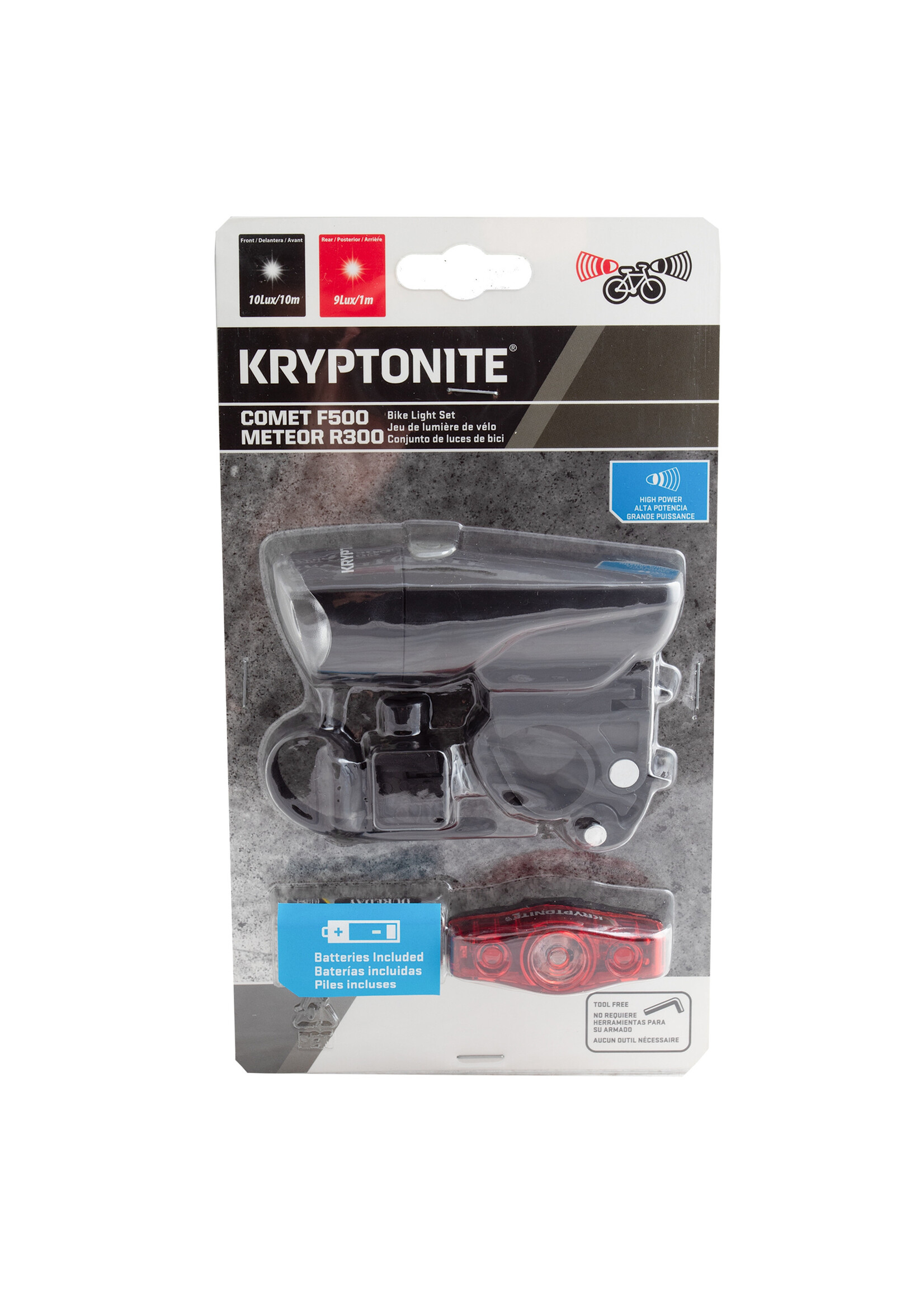 Cateye LIGHT KRY COMBO COMET F500/METEOR R-300 BK