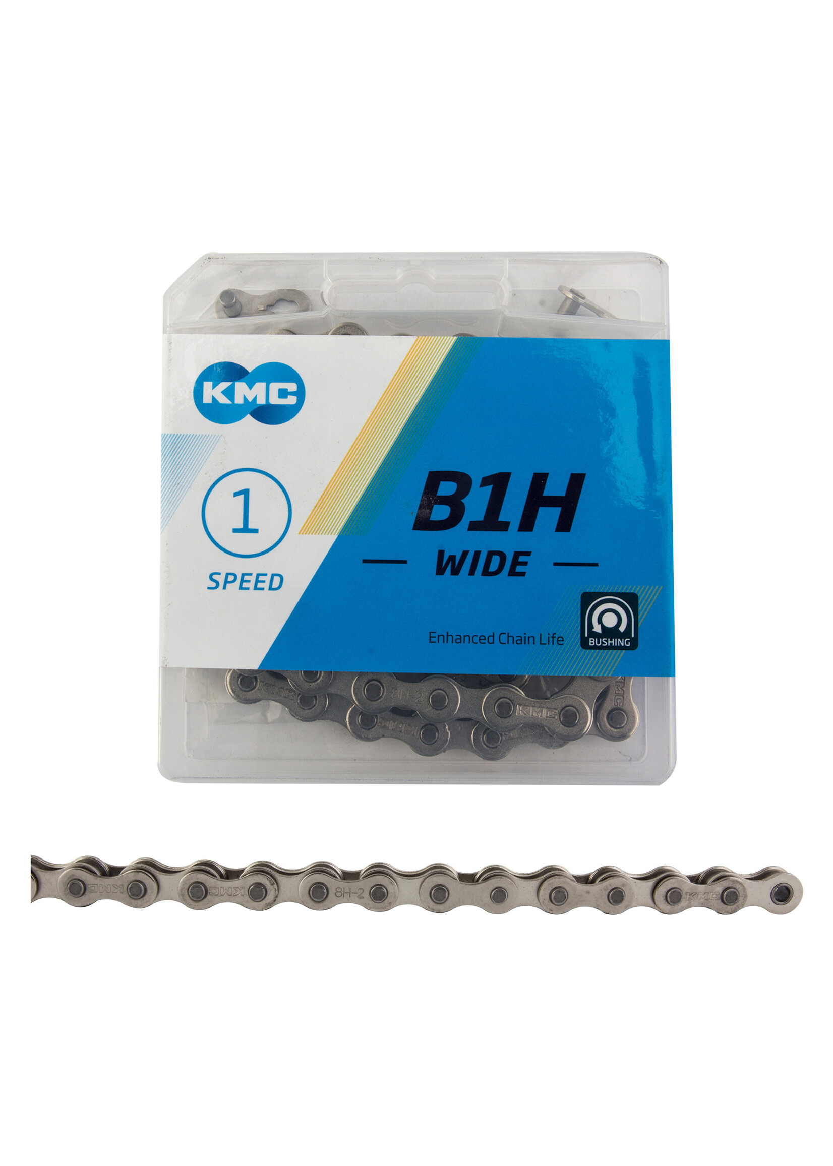 KMC CHAIN KMC B1H, -W-, 1spd, 1/2x1/8,  SIL 98L