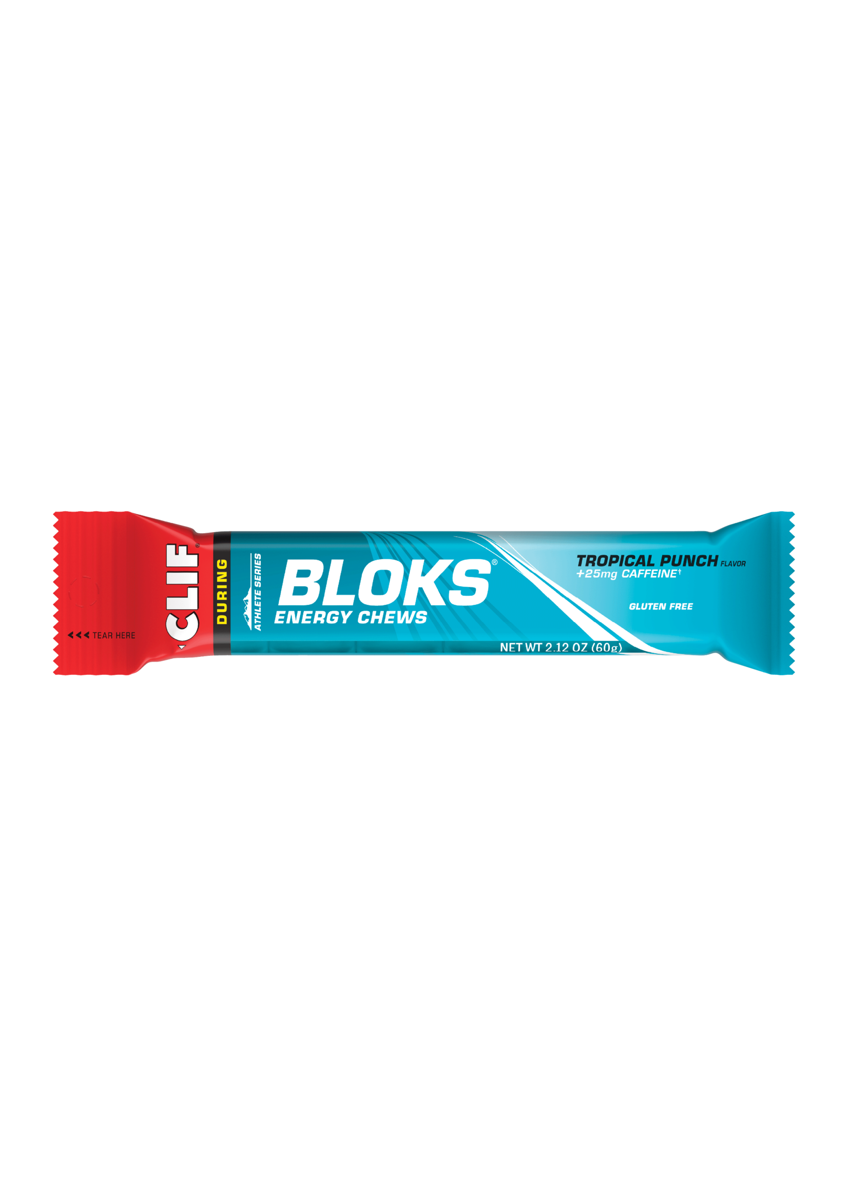 Clif Bar CLIF BLOKS TROP PUNCH w/CAFENE SINGLE -SNGL
