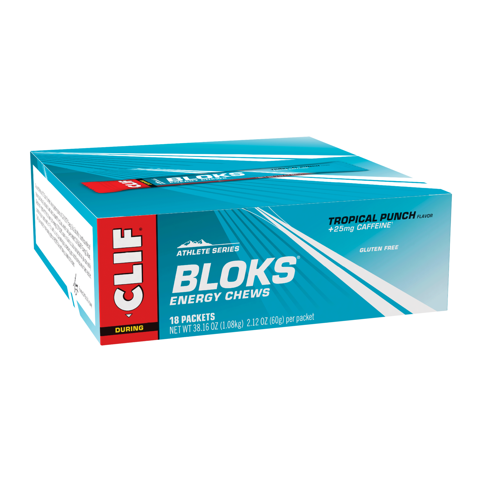 Clif Bar CLIF BLOKS TROP PUNCH w/CAFENE SINGLE -SNGL