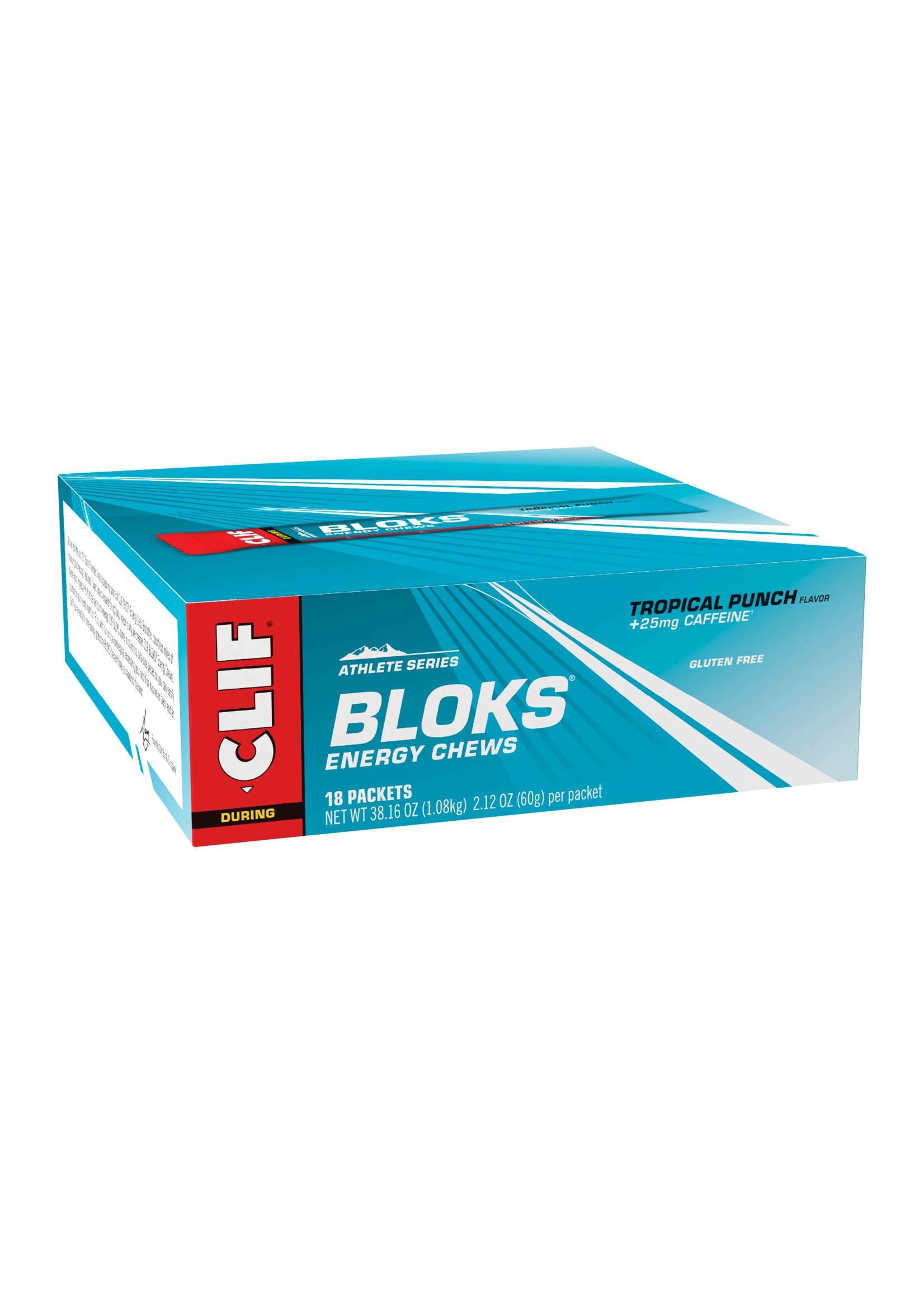 Clif Bar CLIF BLOKS TROP PUNCH w/CAFENE SINGLE -SNGL