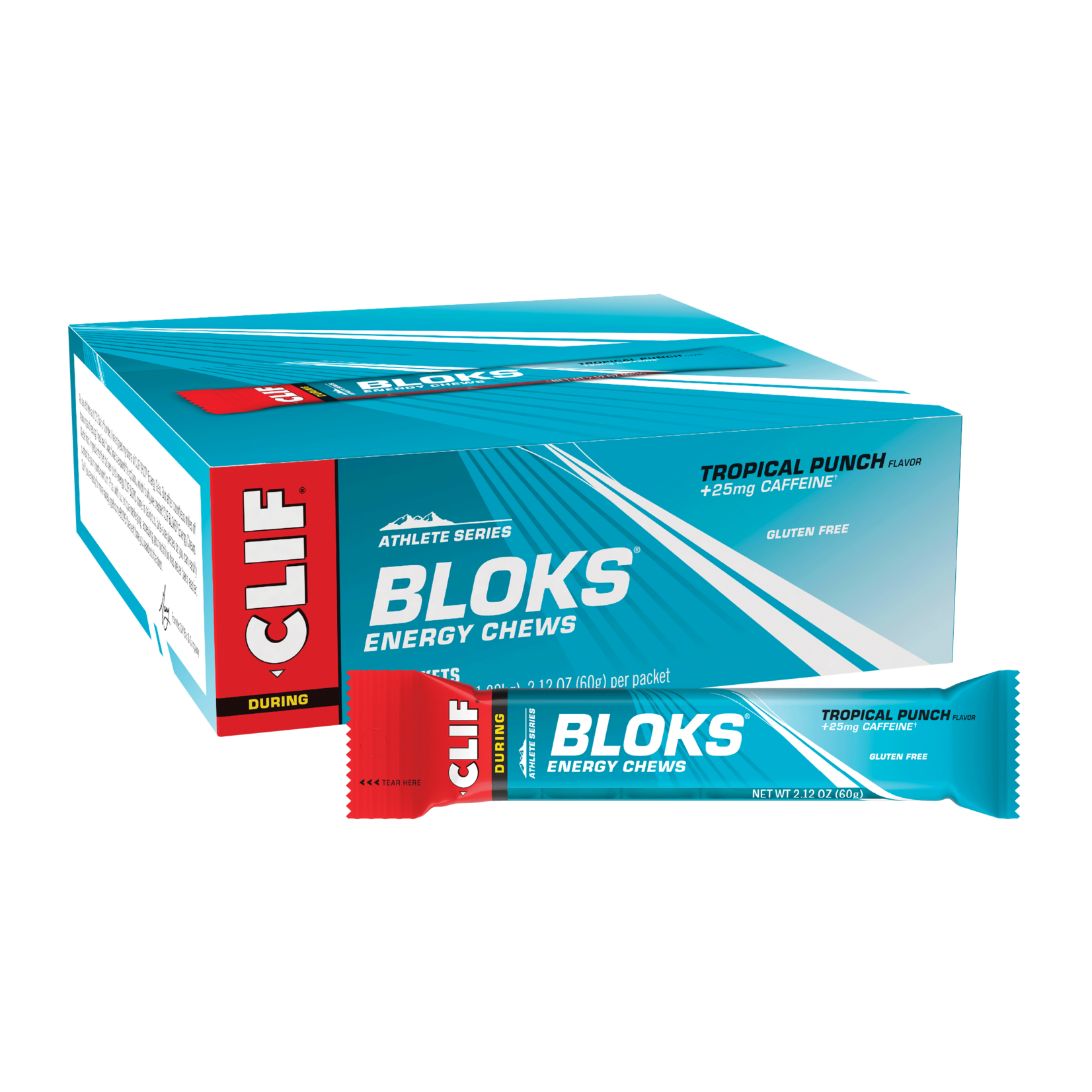Clif Bar CLIF BLOKS TROP PUNCH w/CAFENE SINGLE -SNGL