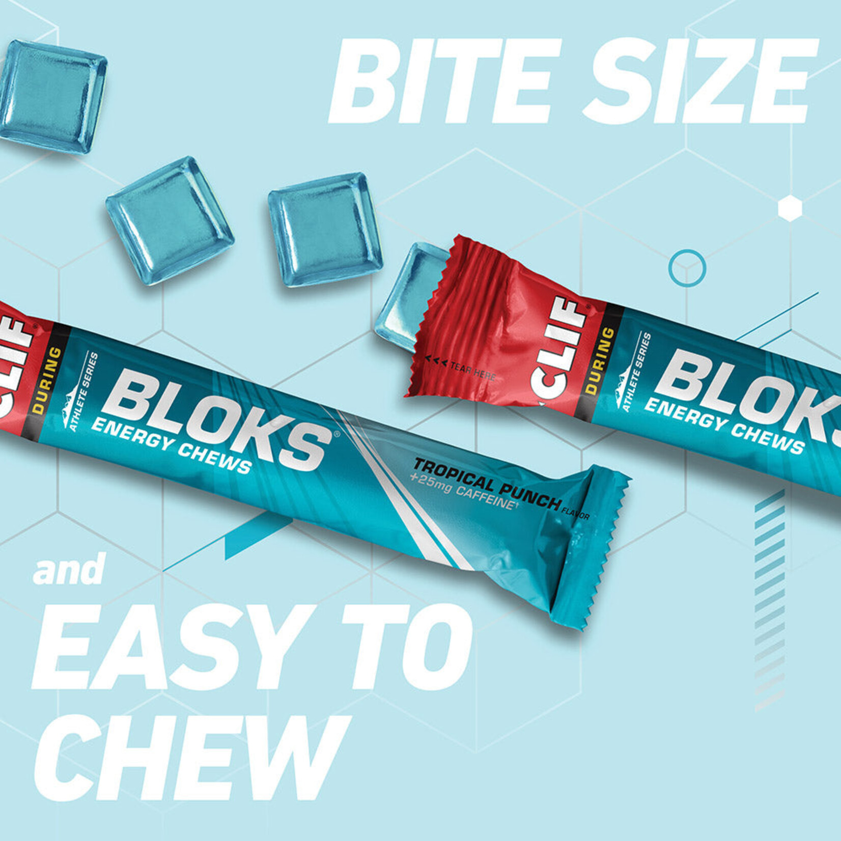 Clif Bar CLIF BLOKS TROP PUNCH w/CAFENE SINGLE -SNGL
