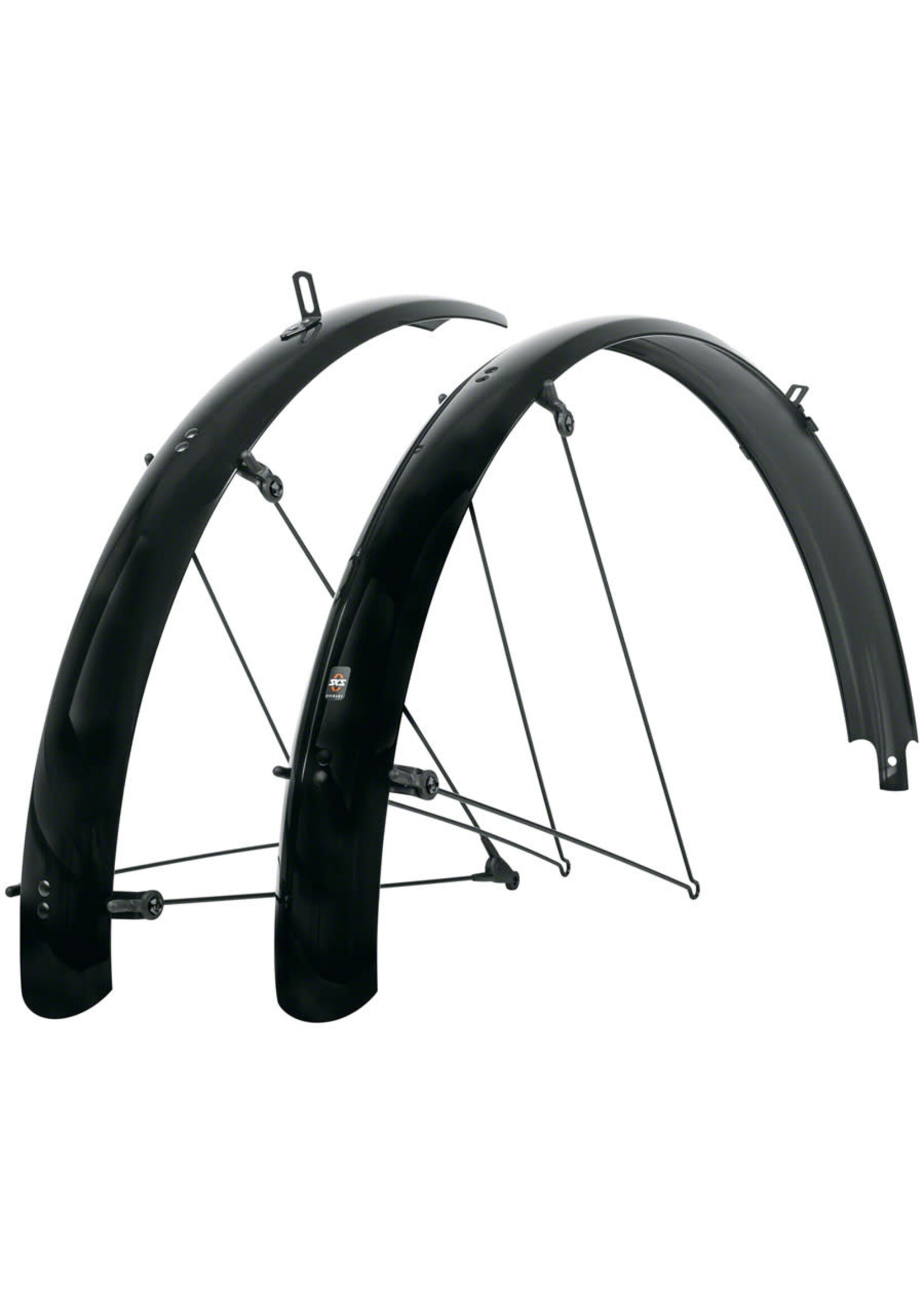 SKS SKS B60 Bluemels Full Coverage Fender Set - 60mm, 26 x 1.6-2.1", Black