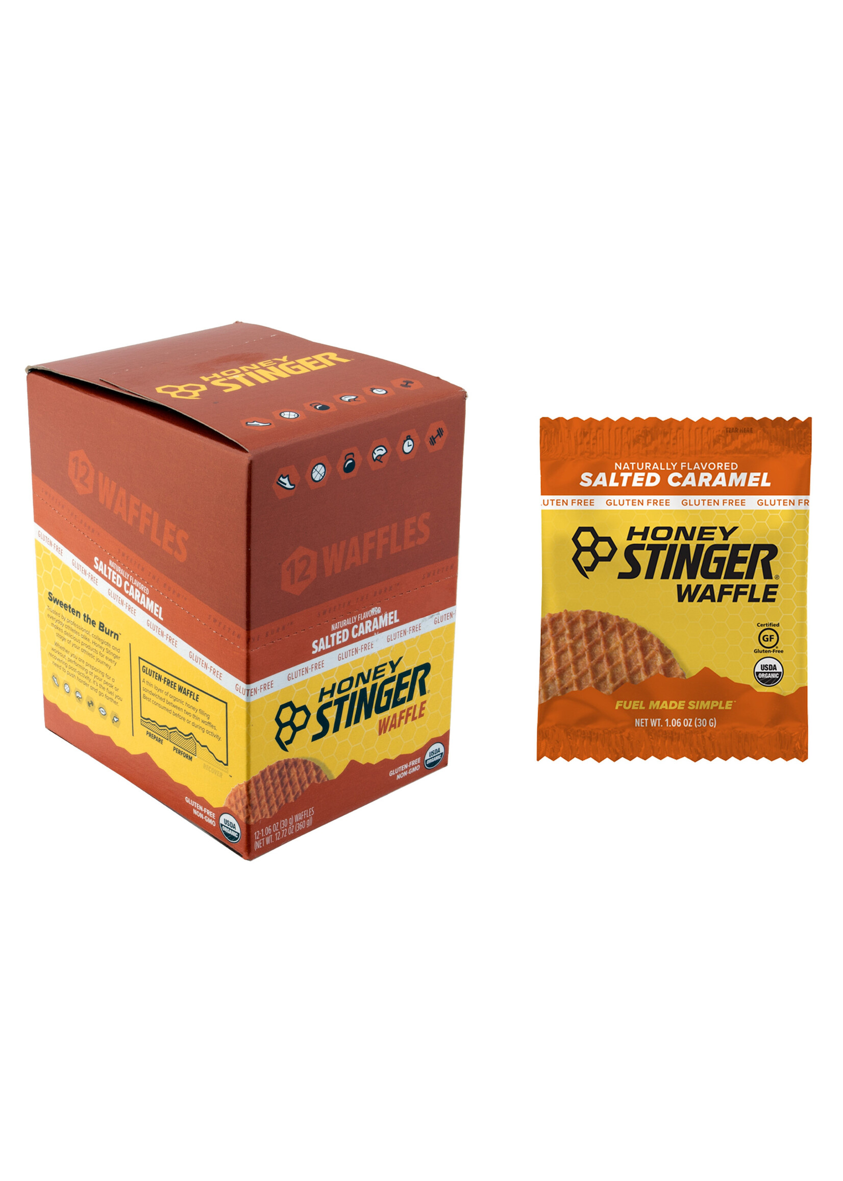 Honey Stinger -HONEY STINGER WAFFLE ORGANIC SALTED CARAMEL -SINGLE