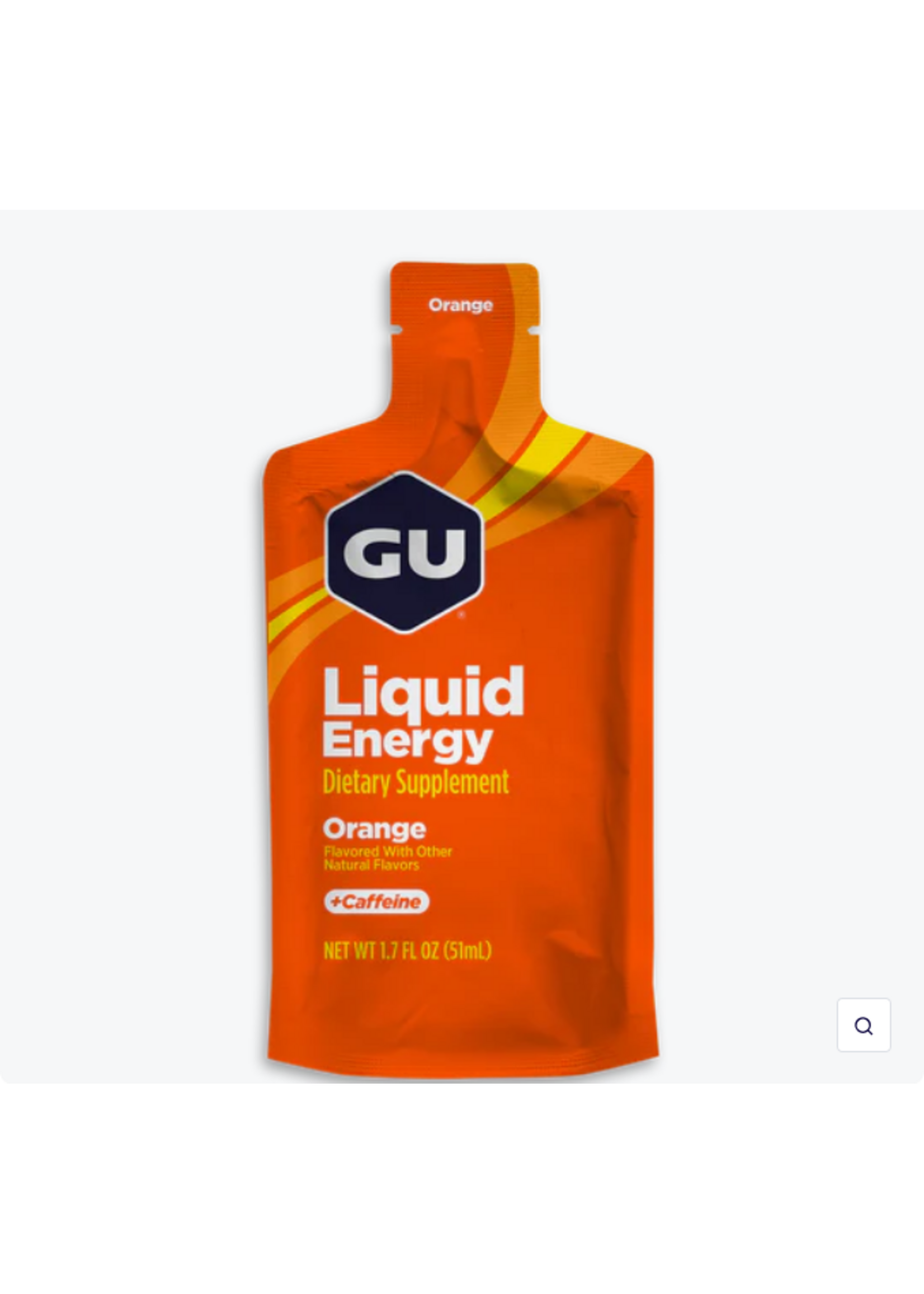 Gu GU LIQUID ENERGY Gel, Orange + CAFFEINE