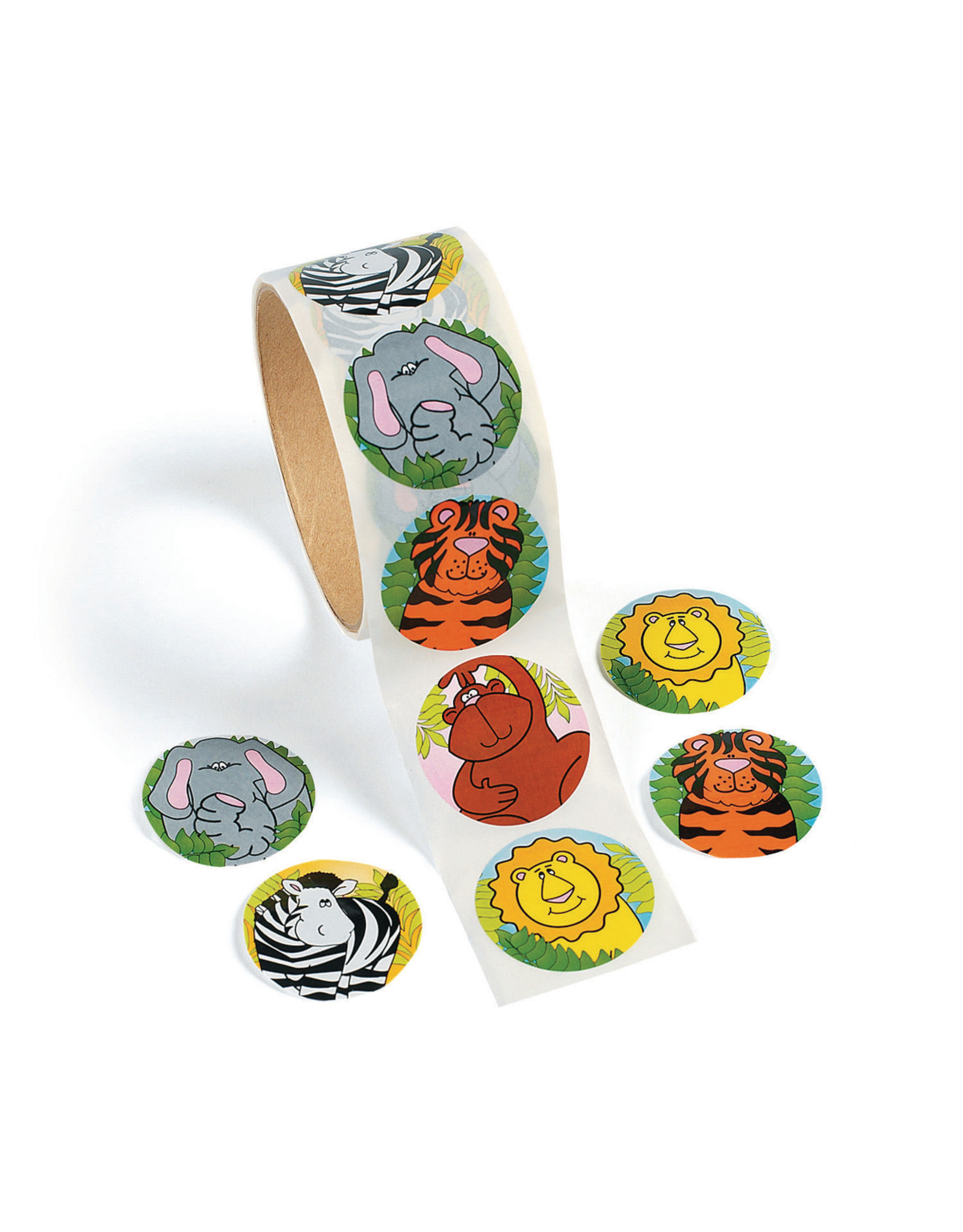 STICKERS ROLL: ZOO ANIMALS
