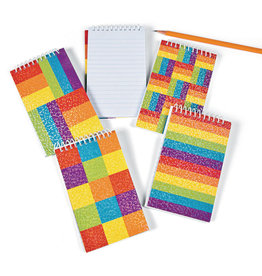 NOTEPADS - RAINBOW GLITTER SPIR