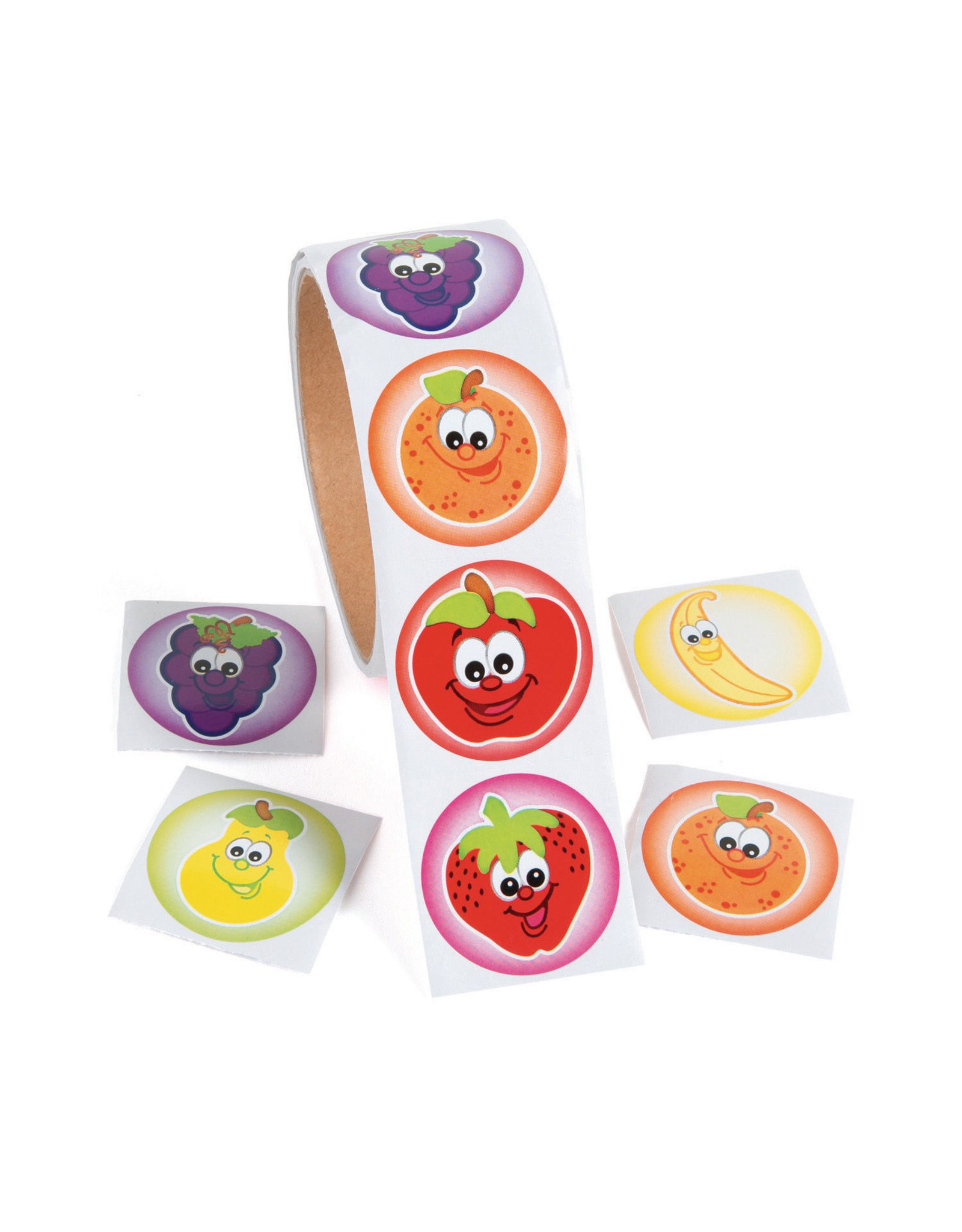 STICKERS ROLL: FRUIT 100/ROLL