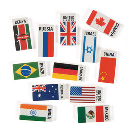 ERASERS FLAGS AROUND THE WORLD