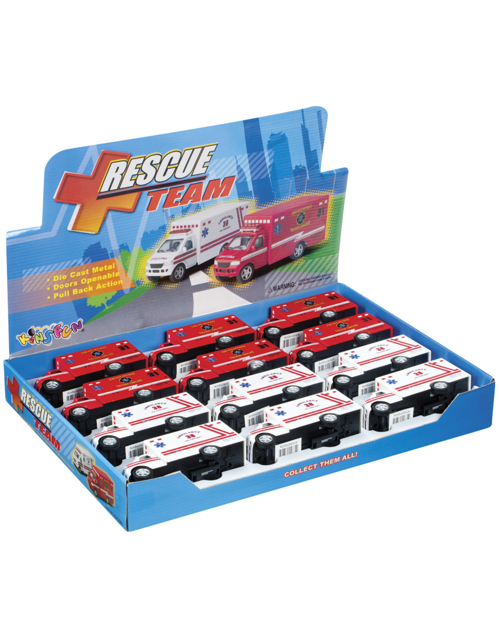 DIE CAST RESCUE VEHICLE