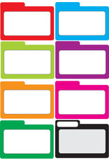 COLOR FILE CARDS MAGNETIC 8PCS
