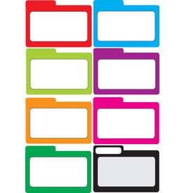 COLOR FILE CARDS MAGNETIC 8PCS