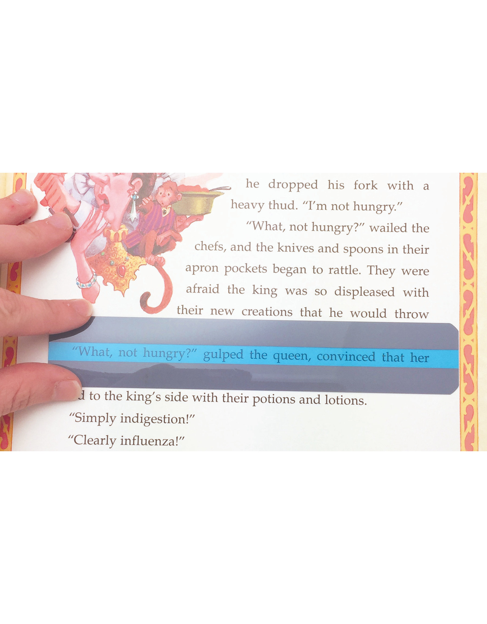 READING GUIDE STRIP BLUE 7"x1.25"