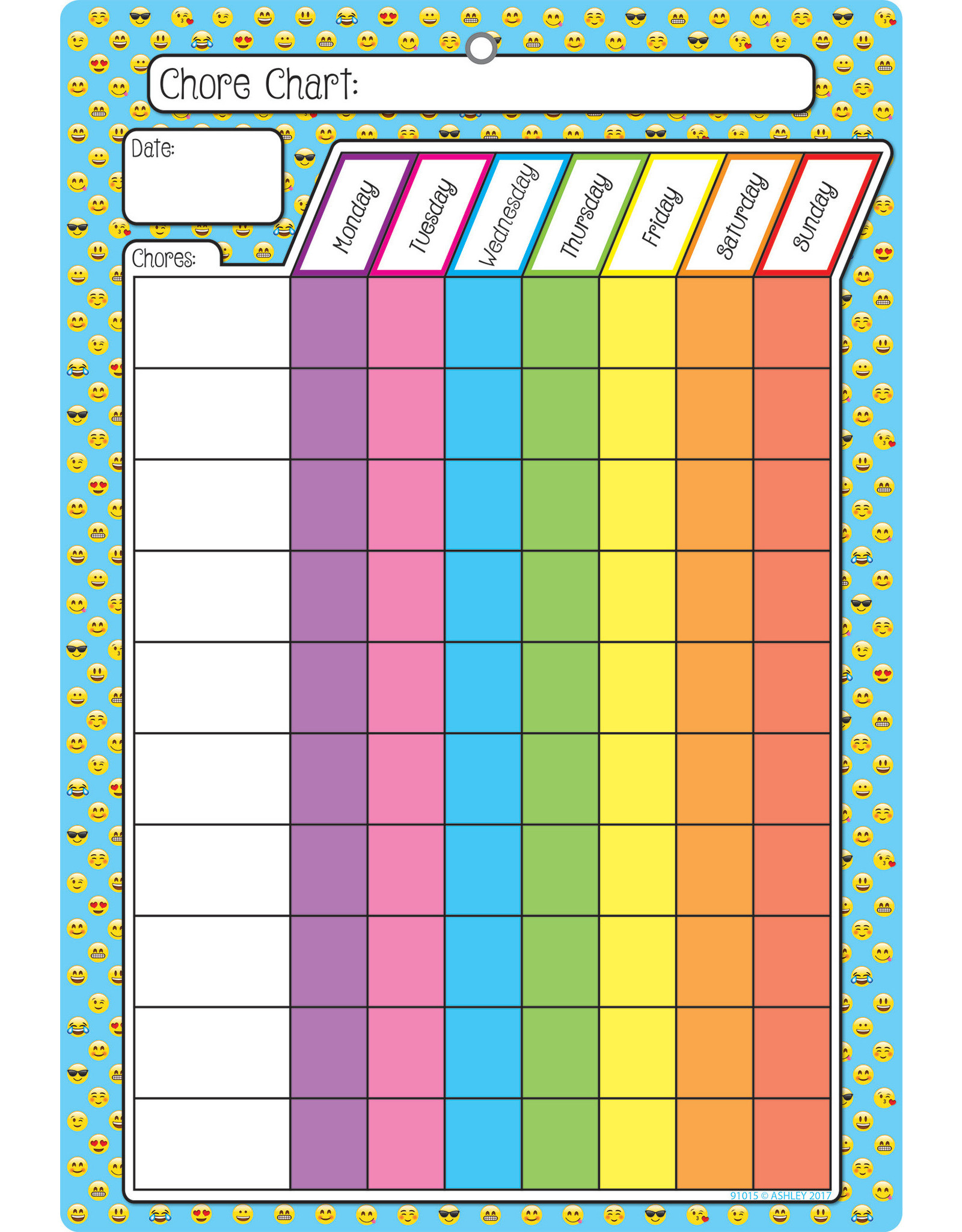 POLY CHORE CHART EMOJIS DRY-ERA