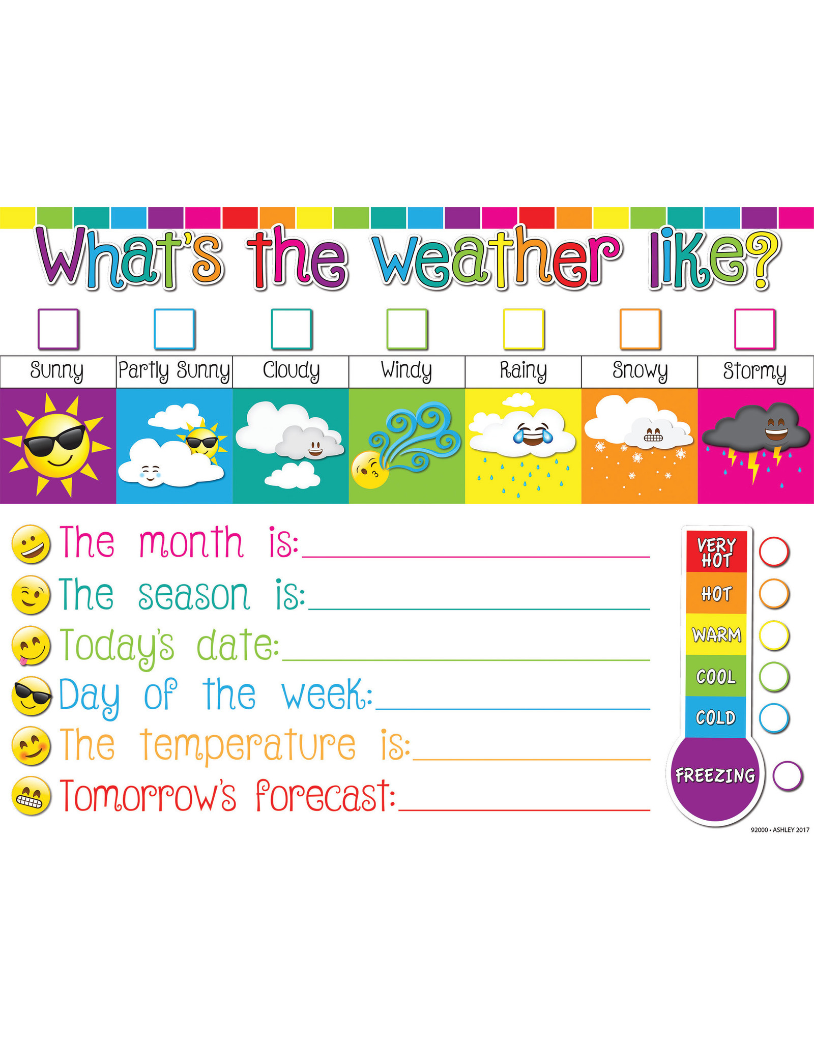 POLY WEATHER CHART EMOJI DRY-ER