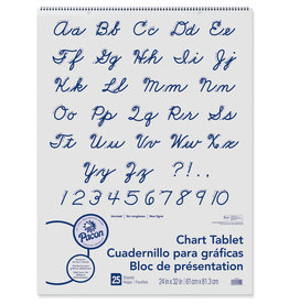 CHART TABLET - UNRULED 24x32 - 25 SHEETS
