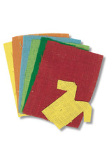 BURLAP: 6 ASSORTED COLORS 12x18