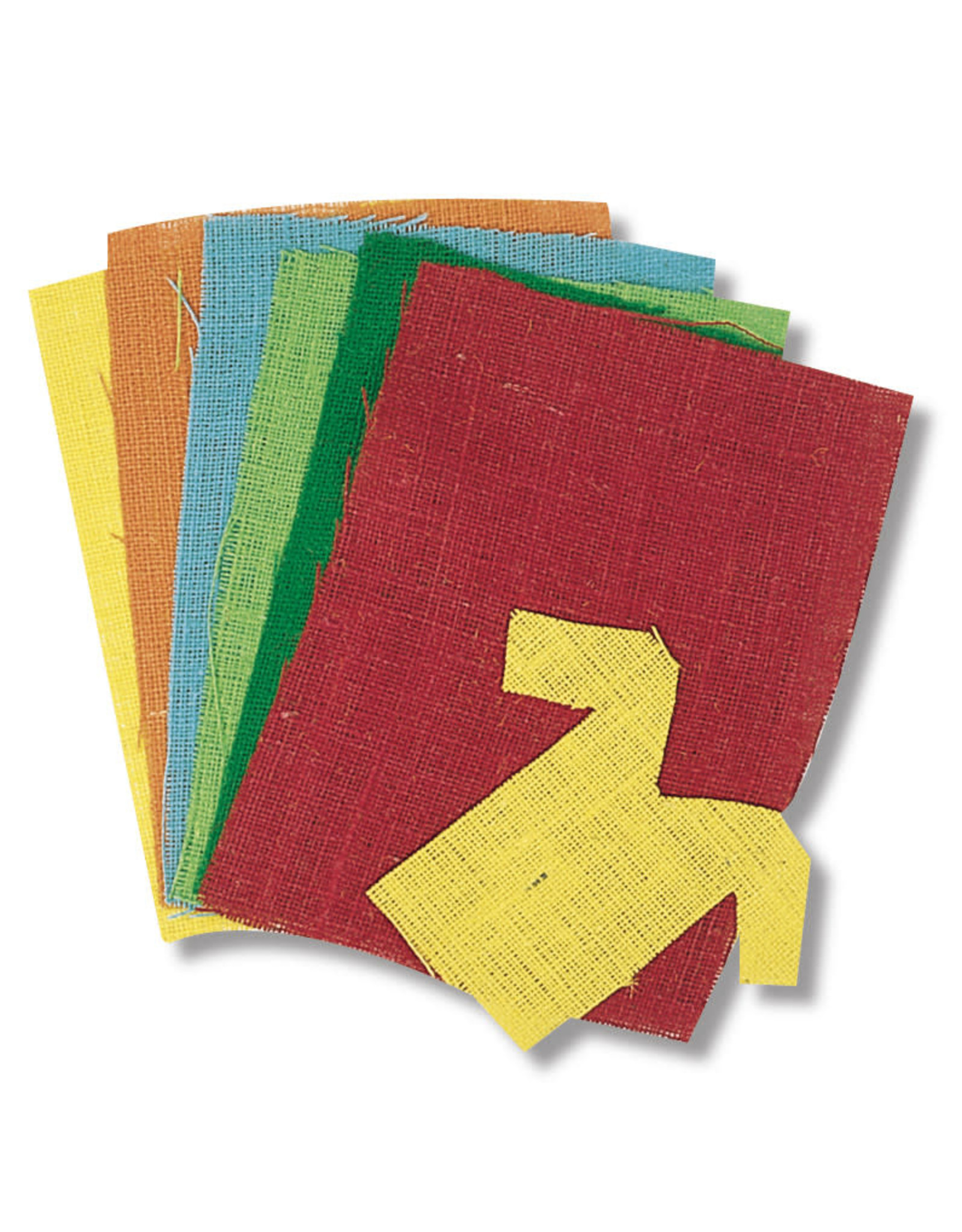 BURLAP: 6 ASSORTED COLORS 12x18