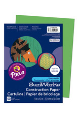 HEAVYWEIGHT CONSTRUCTION PAPER : BRIGHT GREEN - 9x12 - 50 PC