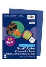 HEAVYWEIGHT CONSTRUCTION PAPER :  BLUE - 9x12 - 50 PC