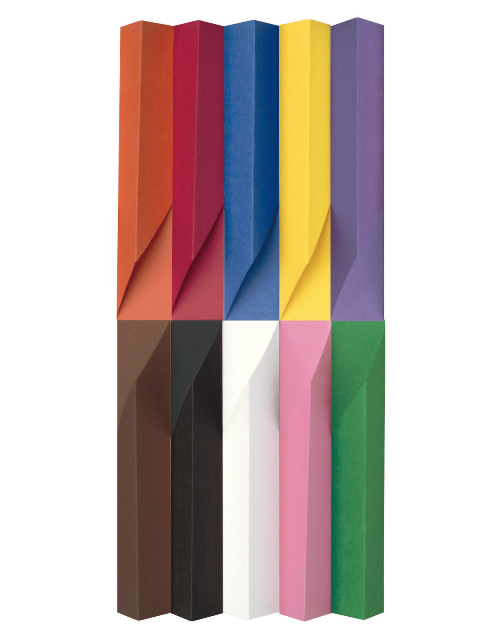 HEAVYWEIGHT CONSTRUCTION PAPER : ASSORTED - 12x18 - 50 PC