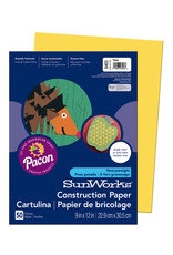HEAVYWEIGHT CONSTRUCTION PAPER : YELLOW - 9x12 - 50 PC