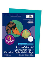 HEAVYWEIGHT CONSTRUCTION PAPER : TURQUOISE - 9x12 - 50 PC