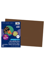 HEAVYWEIGHT CONSTRUCTION PAPER : BROWN - 12x18 - 50 PC