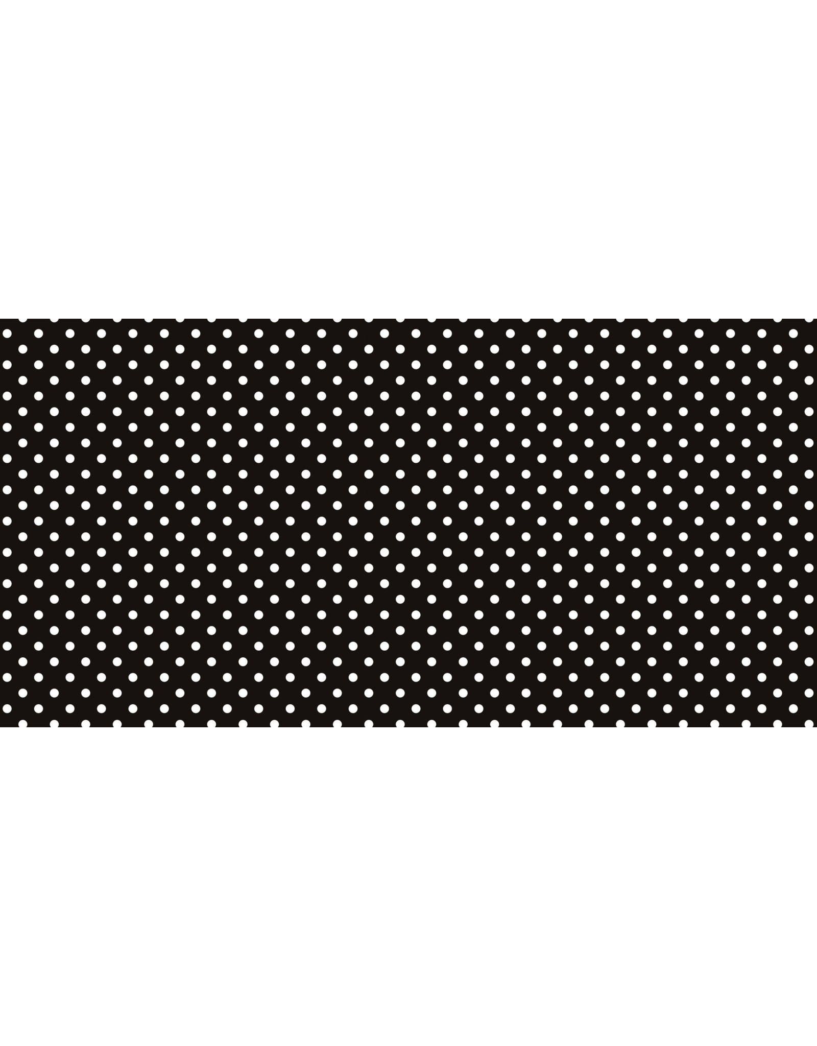 FADELESS BACKING PAPER 48"x12' : BLACK WITH WHITE DOTS